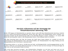 Tablet Screenshot of polizeihistorischesammlung-paul.de